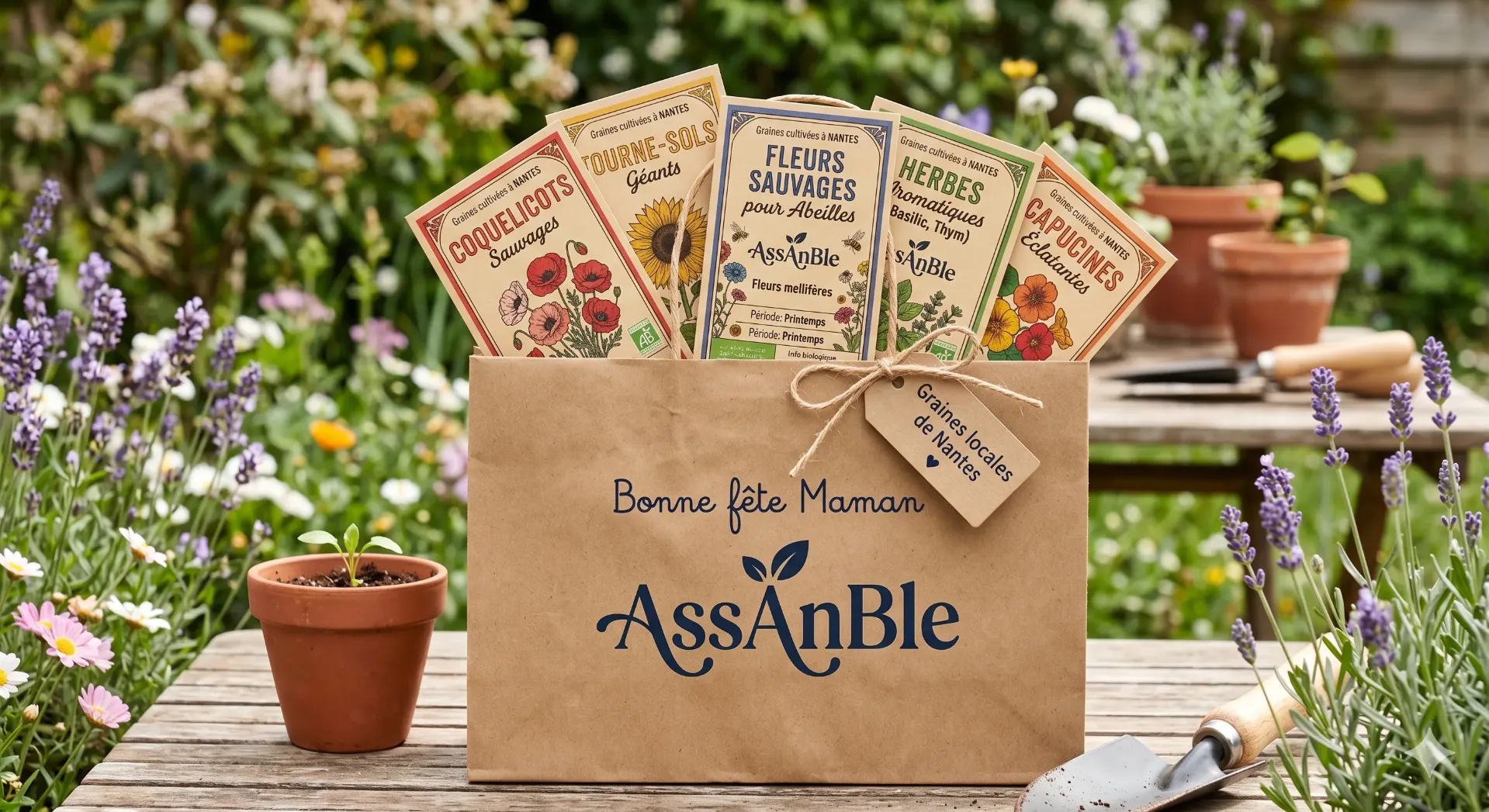 1 pack de 20 sachets de graines Offert par adhérent