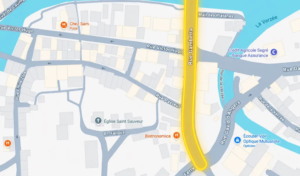 Emplacement rue Gambetta (par tranche de 3 mètres linéaires)